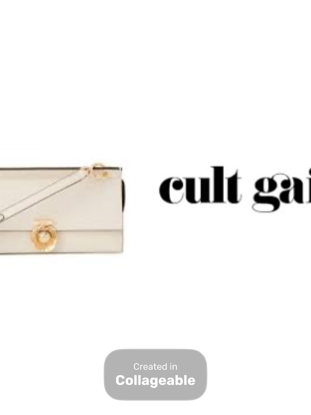 ‼️WOW‼️Cult Gaia Ivory Minaudière Shoulder Bag‼️🤍🧡🤍🧡🤍🧡
